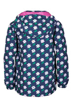Load image into Gallery viewer, Daisy Navy - Children&#39;s Patterned Raincoat

