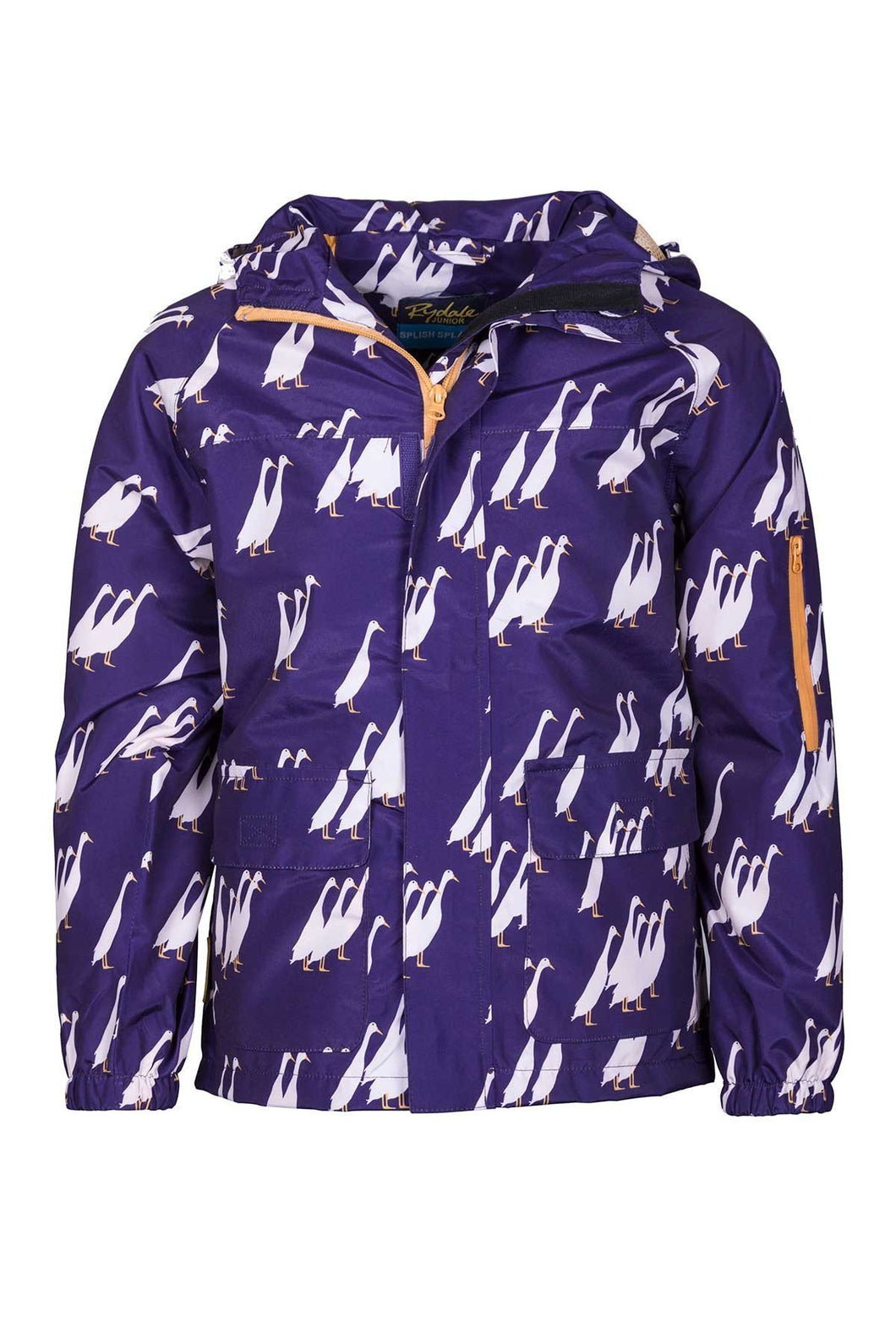 Duckie Purple - Children's Patterned Raincoat