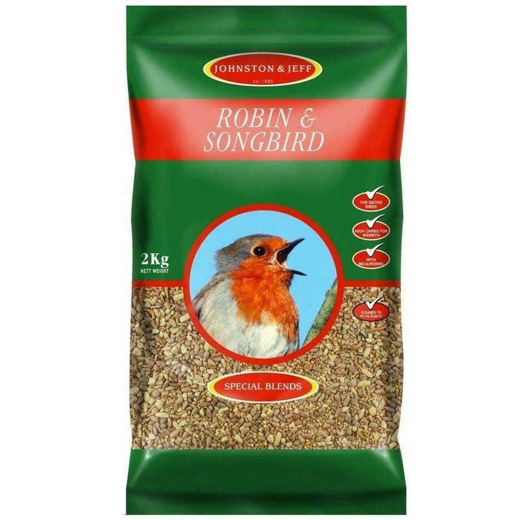 Johnston & Jeff Robin & Songbird Mix With Mealworm 1kg