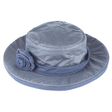 Load image into Gallery viewer, Navy - Rydale Wax Cotton Rose Hat
