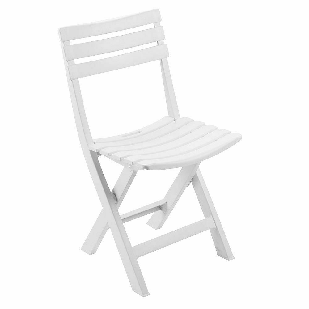 Foldable Garden Chair Birki White 