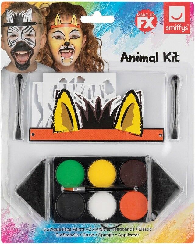 Smiffys Make Up Fx Kids Animal Kit Aqua 