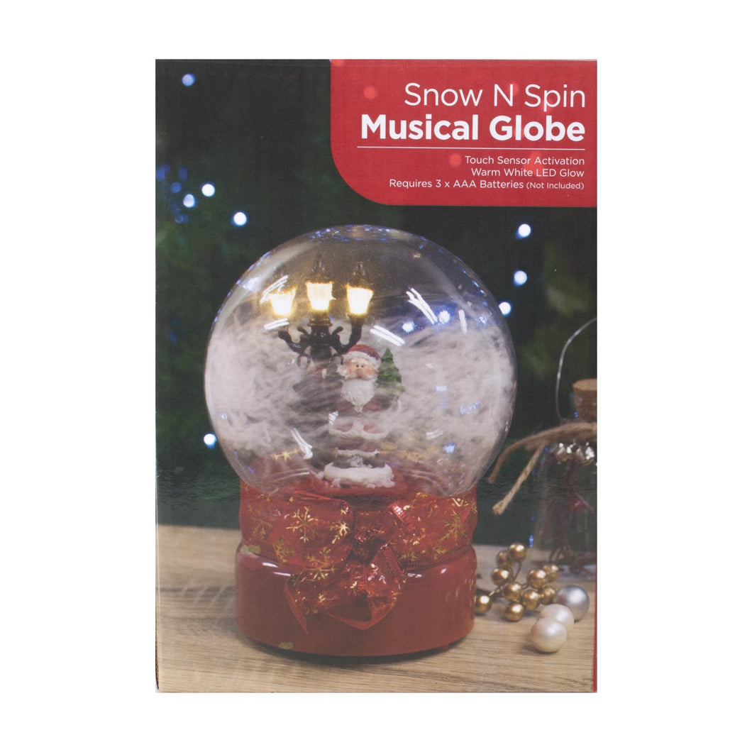 Spinning Santa Globe with Music