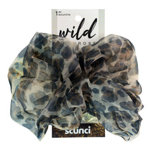 Load image into Gallery viewer, Scunci by Conair XL Twister Leopard Scrunchie