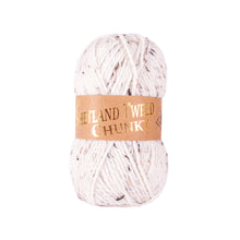 Load image into Gallery viewer, Magee/Cream - Woolcraft Shetland Tweed Chunky Wool