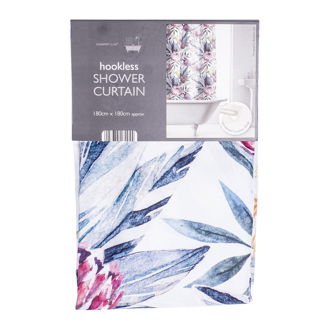Tropical Hookless Shower Curtain