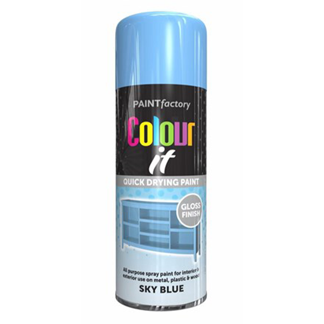 Paint Factory Spray Sky Blue ay Paint Gloss 400ml