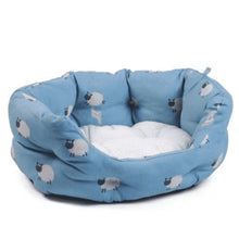 Load image into Gallery viewer, Oval Dog Beds Sheep Design
