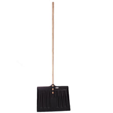 Load image into Gallery viewer, Black Snow Shovel With Wooden Handle
