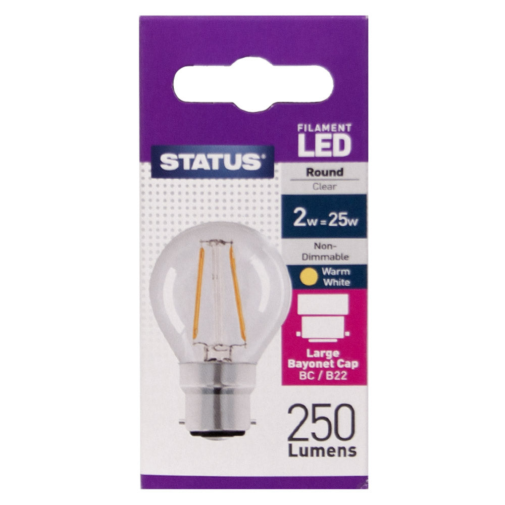 Status Filament LED Lightbulbs