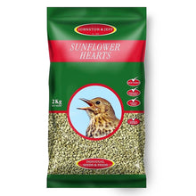 Load image into Gallery viewer, Johnston &amp; Jeff Sunflower Hearts Bird Feed 2KG
