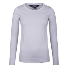 Load image into Gallery viewer, Round Neck Cable Knit Sweater Silver
