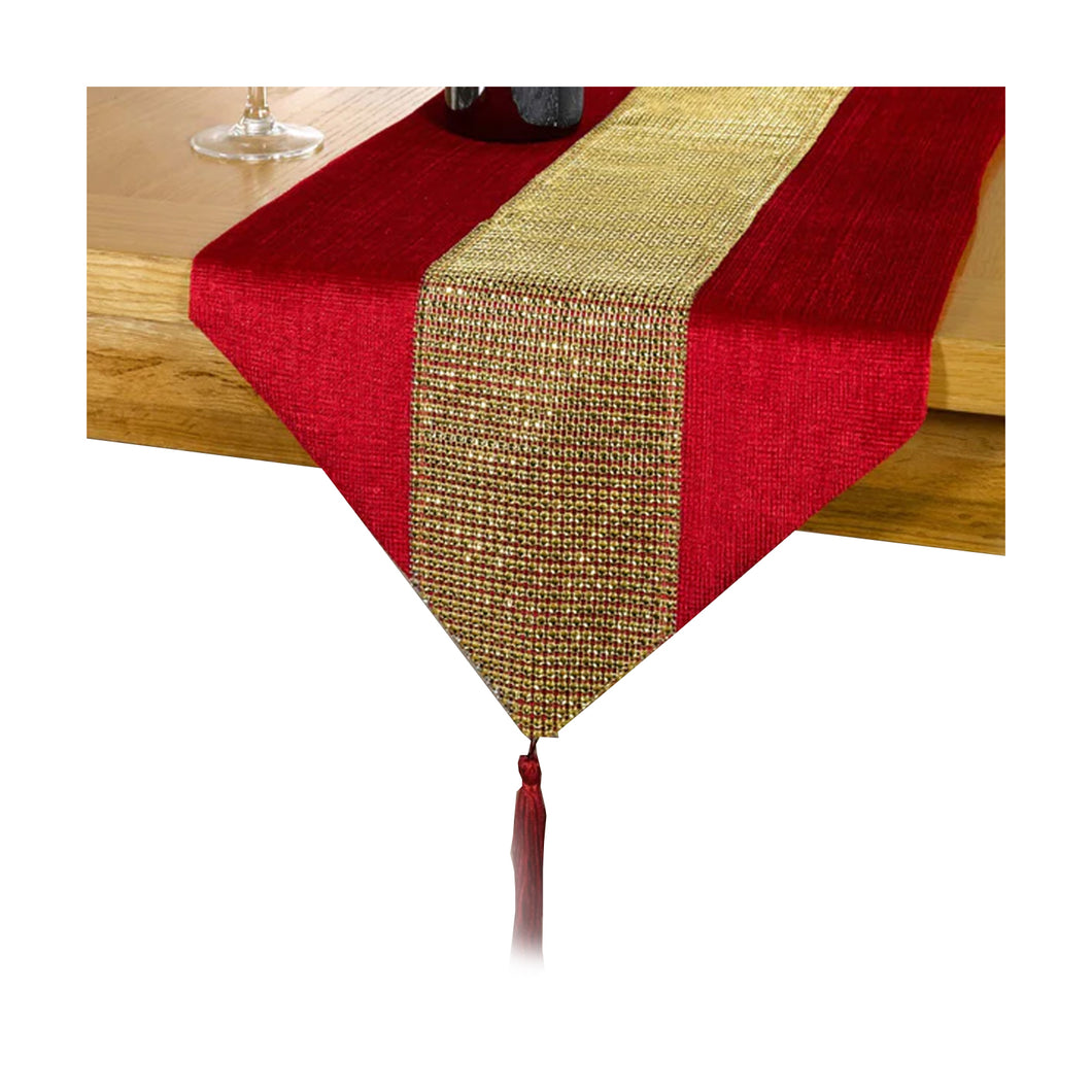 Red/gold Table Runner Eclat 13 X 72