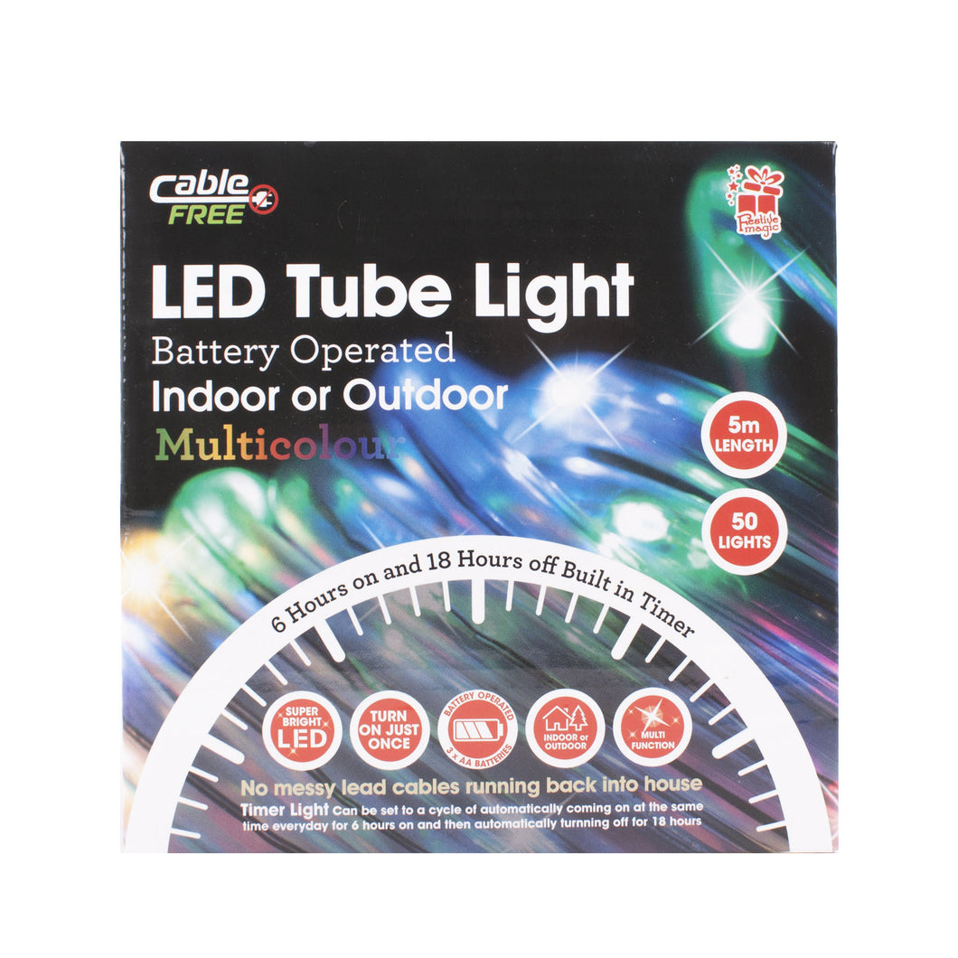 Tube Light Multi - Festive Christmas Lights