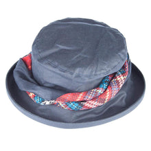 Load image into Gallery viewer, Navy - Rydale Twisted Band Wax Hat

