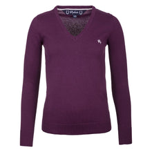 Load image into Gallery viewer, V Neck Sweater Berry
