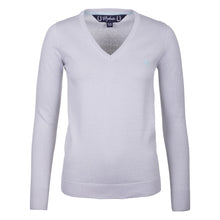 Load image into Gallery viewer, V Neck Sweater Silver
