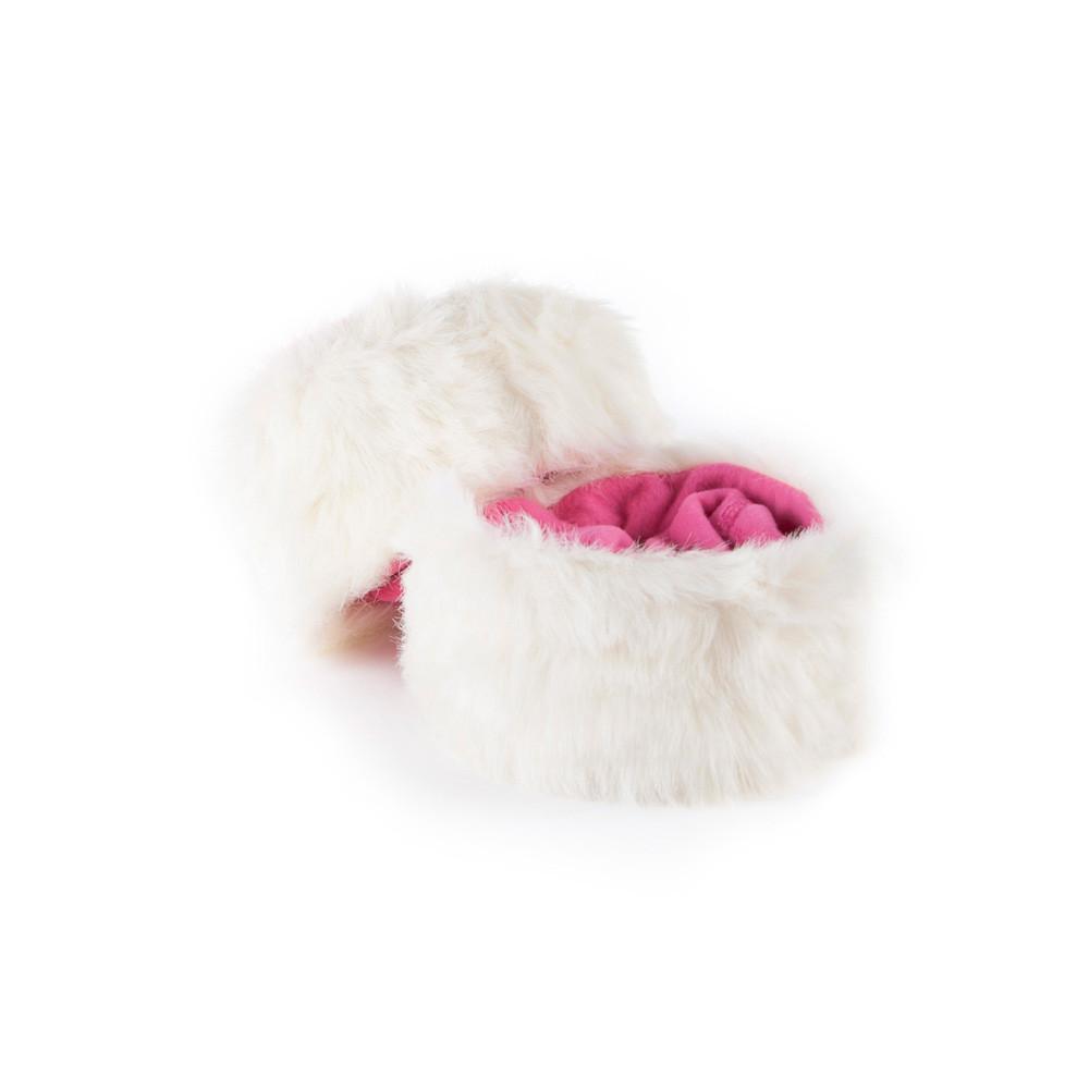 Fur Boot Liners White/Candy