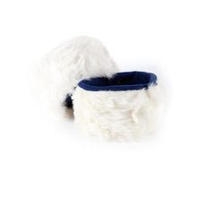 Load image into Gallery viewer, Fur Boot Liners White/Navy