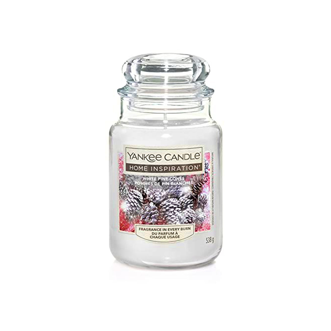 Christmas Yankee Candle White Pine Cones - Large
