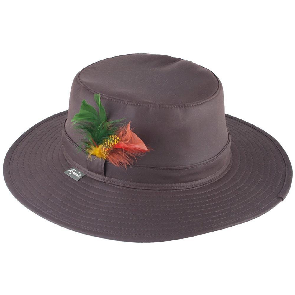 Rydale Men's Wide Brimmed Waxed Cotton Hat