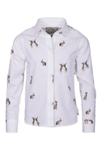 Load image into Gallery viewer, Hare White - Girls Wistow Printed Shirt
