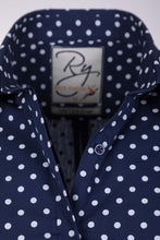 Load image into Gallery viewer, Spotty Navy - Wistow Printed Shirt
