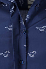 Load image into Gallery viewer, Horse Navy - Wistow Printed Shirt
