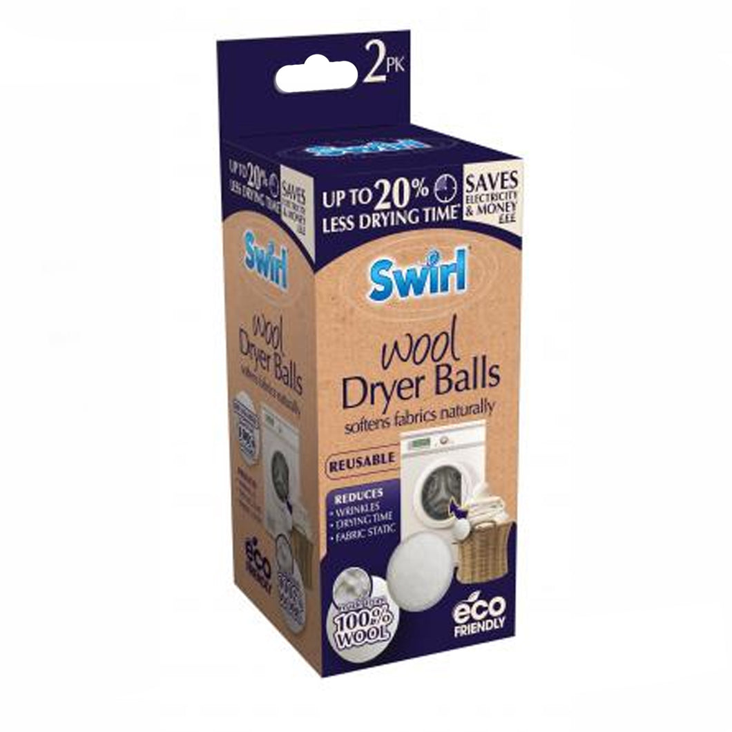 Swirl Wool Dryer Balls 2 Pack