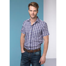 Load image into Gallery viewer, Mens Short Sleeved Check Shirt